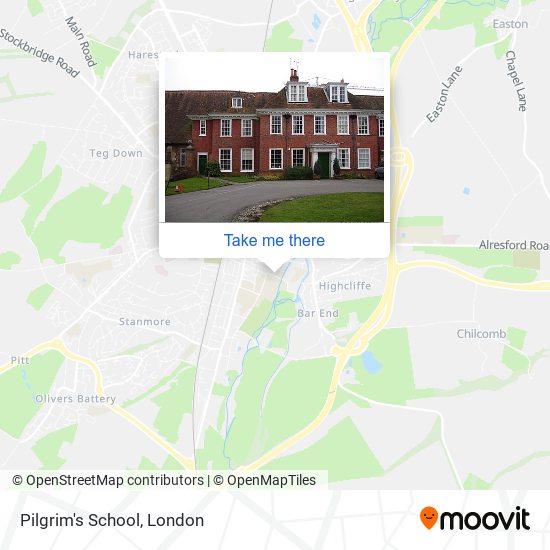 Pilgrim's School map