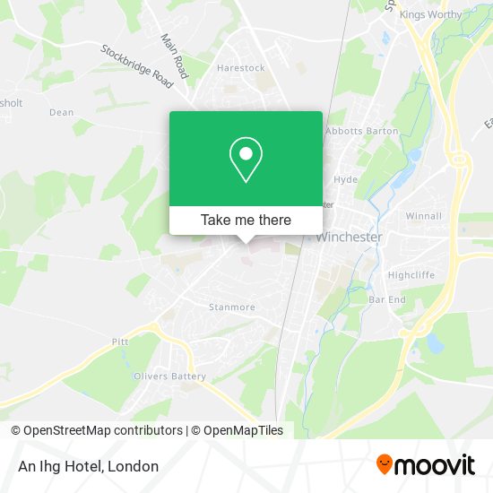 An Ihg Hotel map