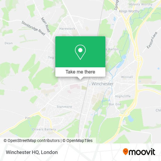 Winchester HQ map