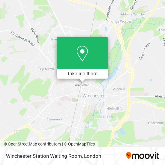 Winchester Station Waiting Room map