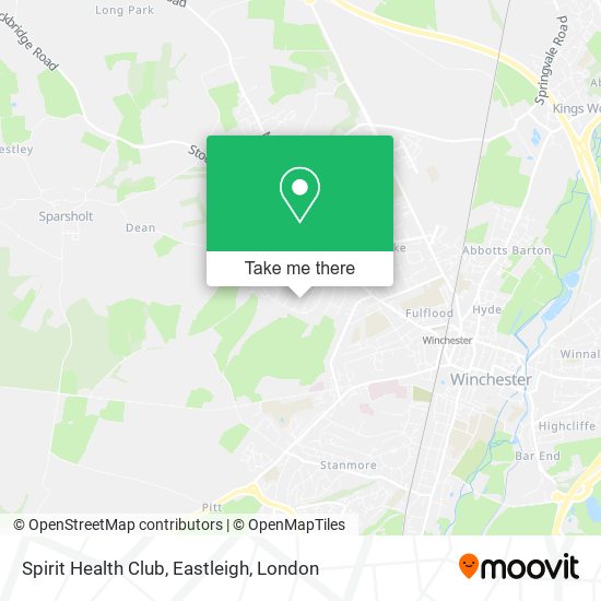 Spirit Health Club, Eastleigh map