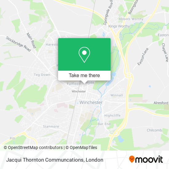 Jacqui Thornton Communcations map