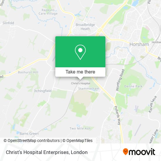 Christ's Hospital Enterprises map