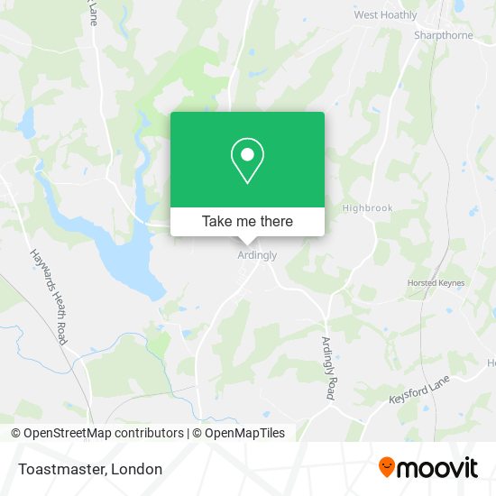 Toastmaster map