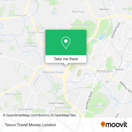 Tesco Travel Money map