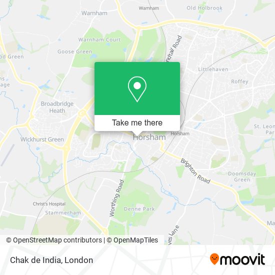 Chak de India map