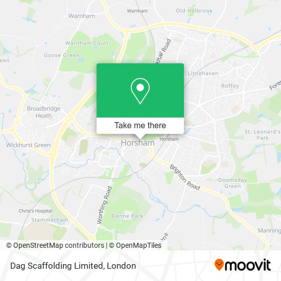 Dag Scaffolding Limited map