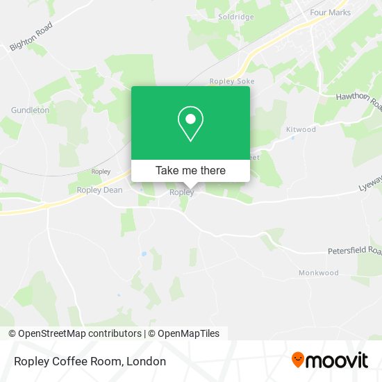 Ropley Coffee Room map
