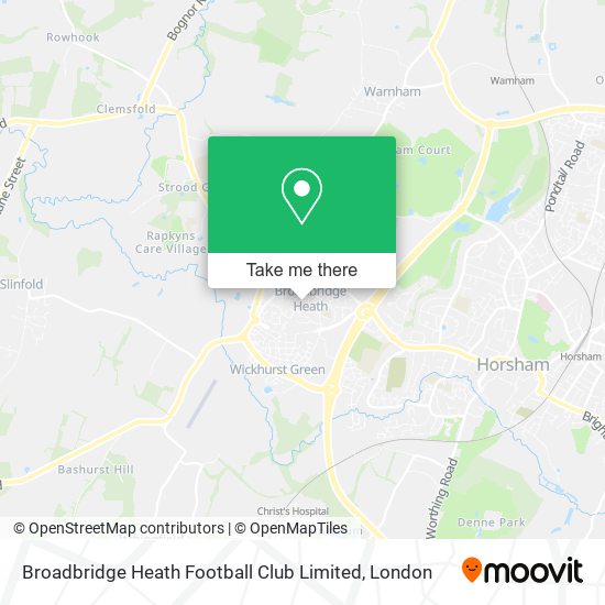 Broadbridge Heath Football Club Limited map
