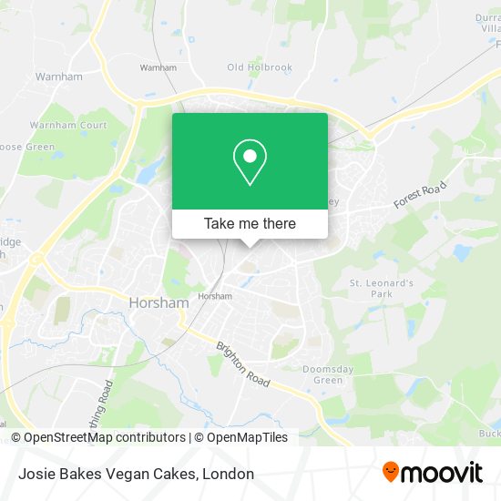 Josie Bakes Vegan Cakes map