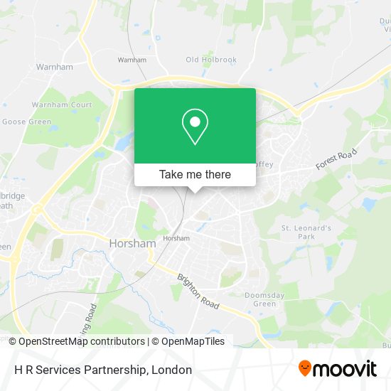 H R Services Partnership map