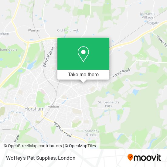 Woffey's Pet Supplies map