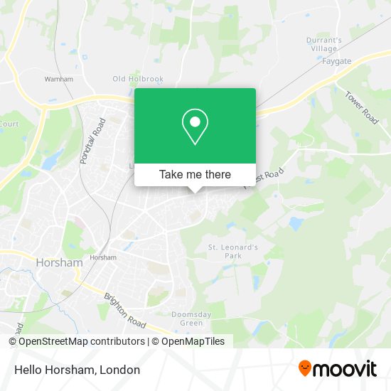 Hello Horsham map