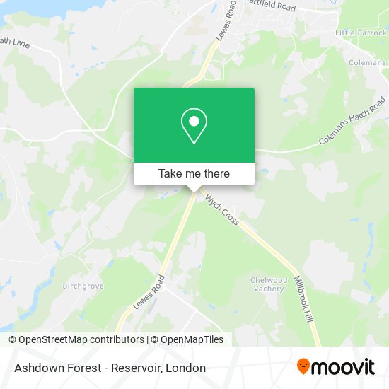 Ashdown Forest - Reservoir map