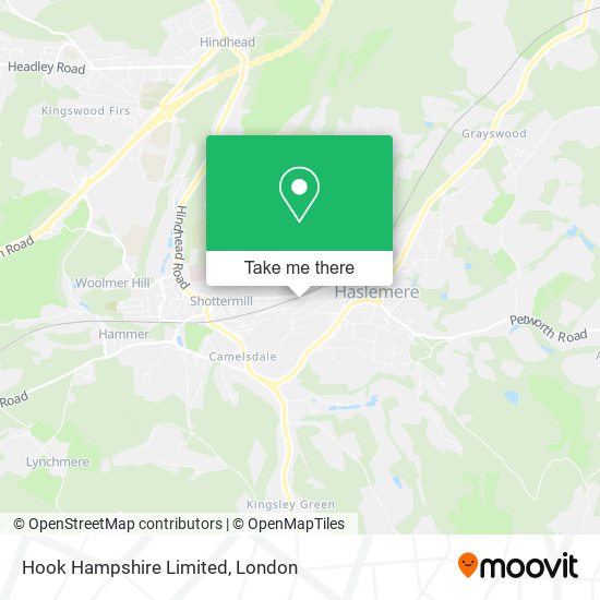 Hook Hampshire Limited map