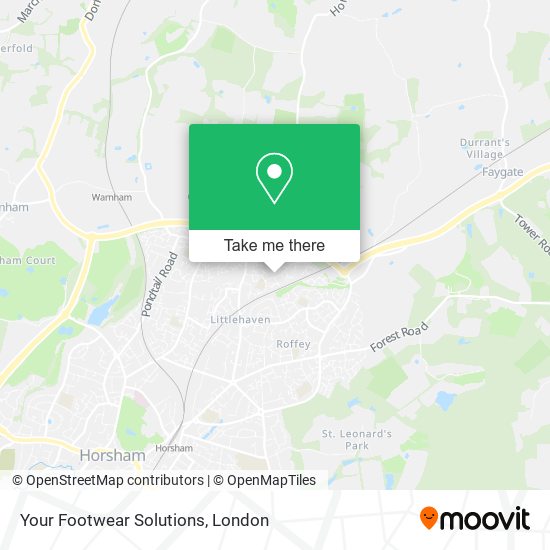 Your Footwear Solutions map