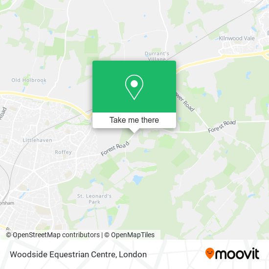 Woodside Equestrian Centre map
