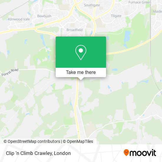 Clip 'n Climb Crawley map
