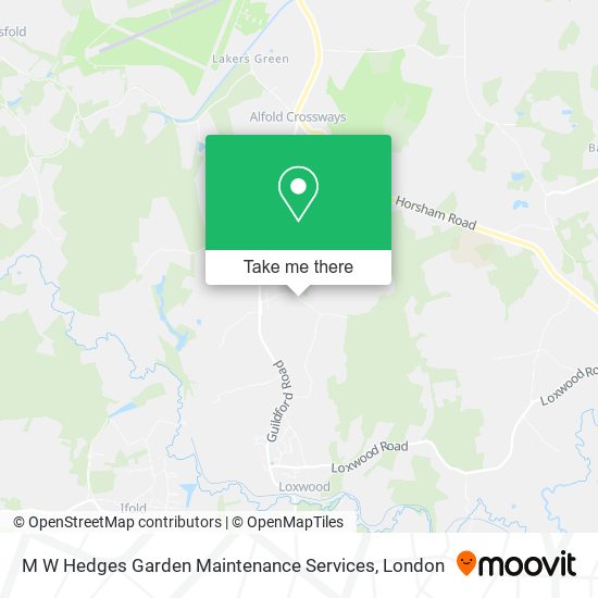 M W Hedges Garden Maintenance Services map