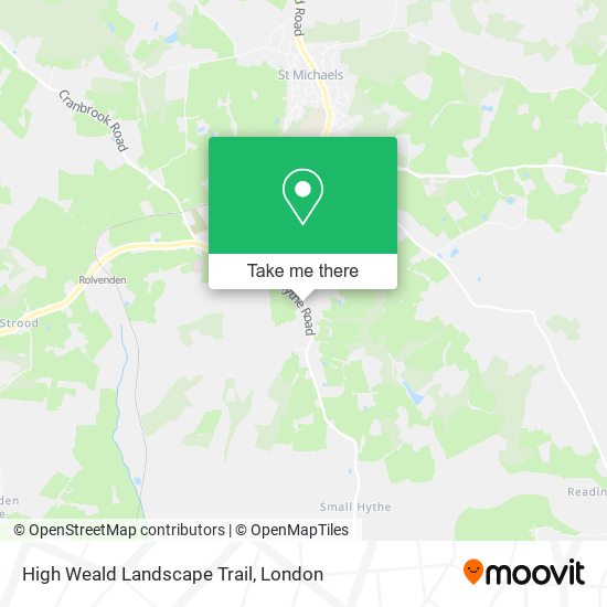 High Weald Landscape Trail map
