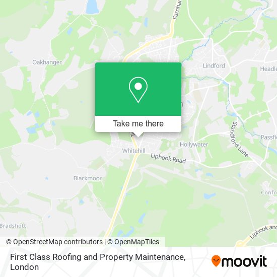 First Class Roofing and Property Maintenance map