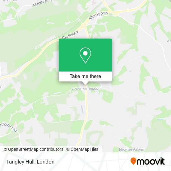 Tangley Hall map