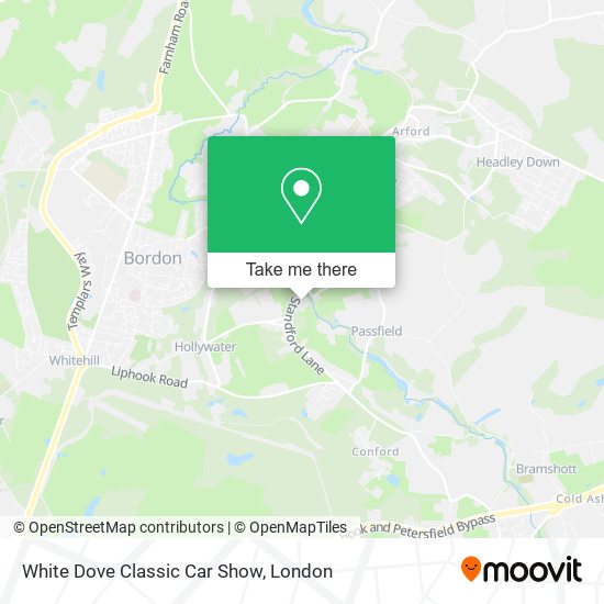 White Dove Classic Car Show map