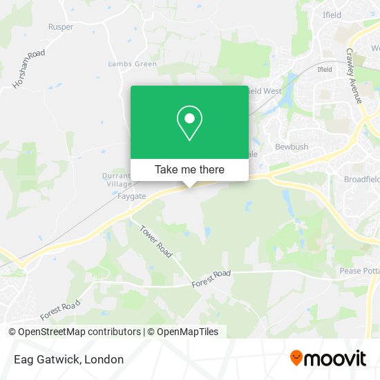 Eag Gatwick map