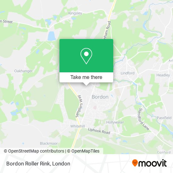 Bordon Roller Rink map