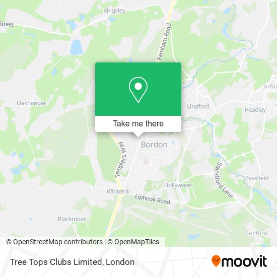 Tree Tops Clubs Limited map