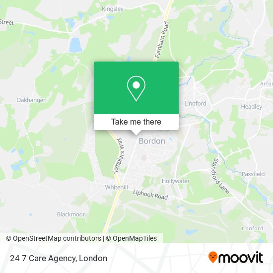 24 7 Care Agency map