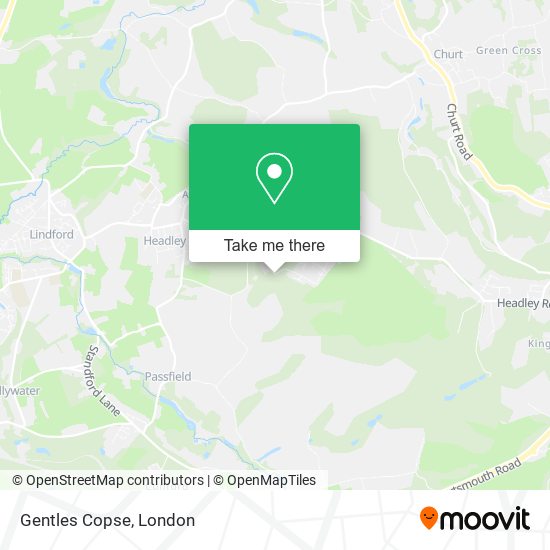 Gentles Copse map
