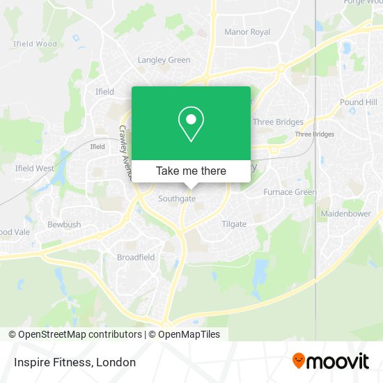 Inspire Fitness map