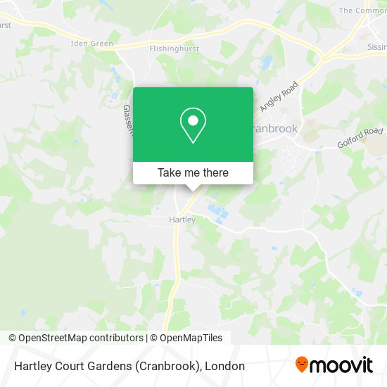 Hartley Court Gardens (Cranbrook) map