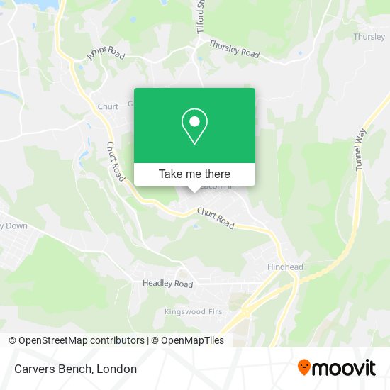 Carvers Bench map