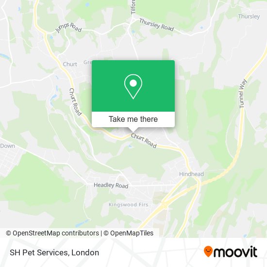 SH Pet Services map