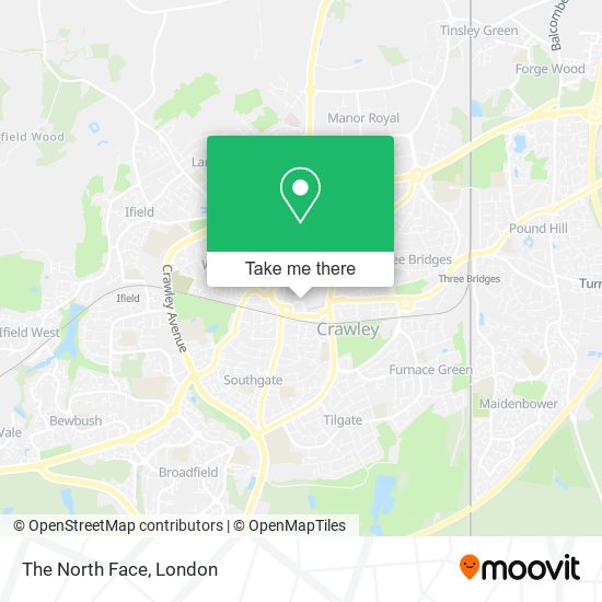 The North Face map