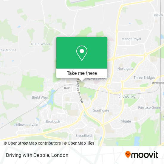 Driving with Debbie map