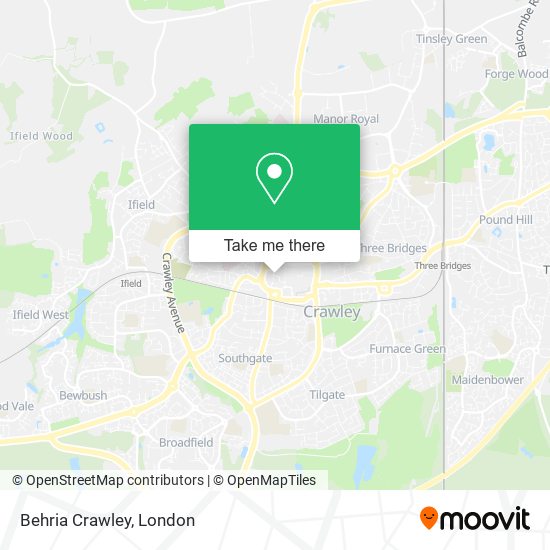 Behria Crawley map