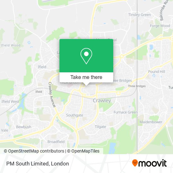 PM South Limited map