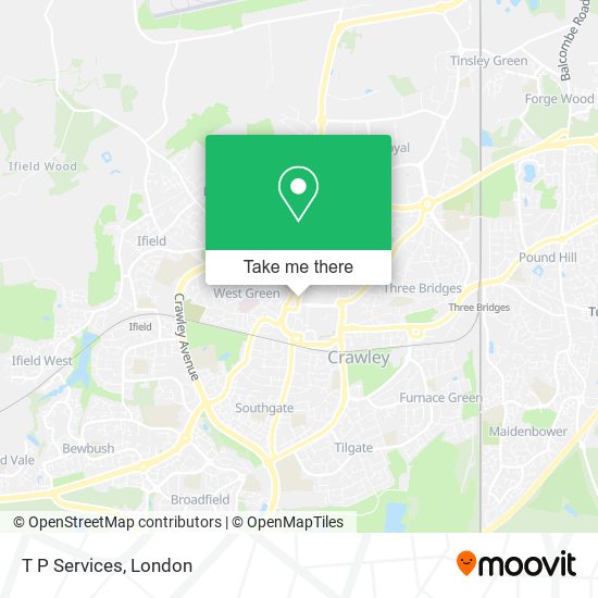 T P Services map