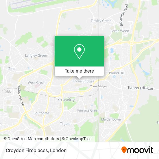 Croydon Fireplaces map