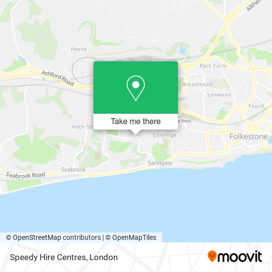 Speedy Hire Centres map
