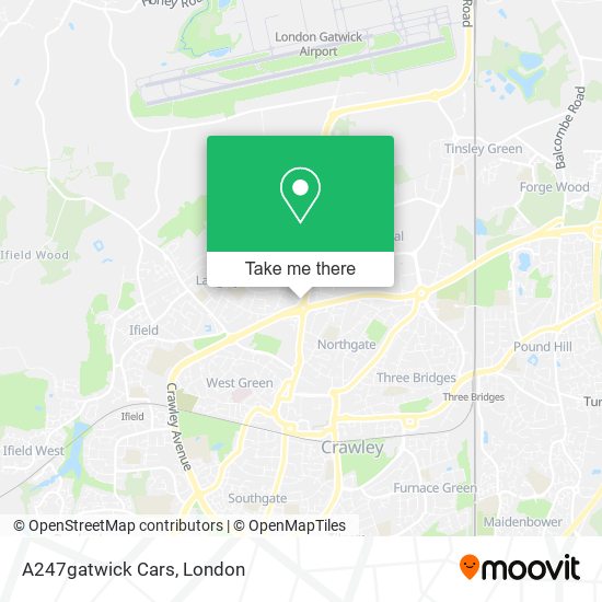 A247gatwick Cars map