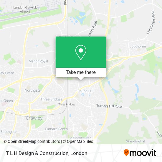 T L H Design & Construction map