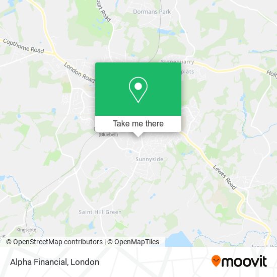 Alpha Financial map