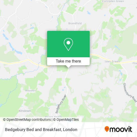 Bedgebury Bed and Breakfast map