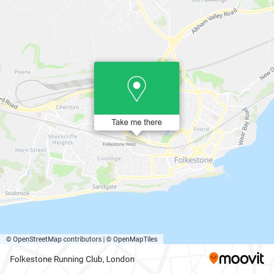 Folkestone Running Club map