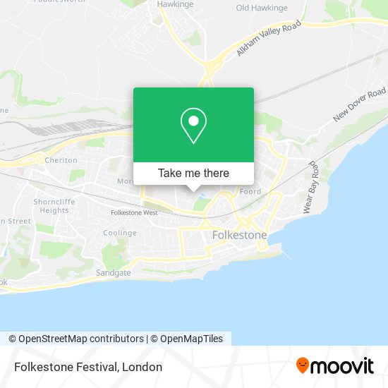 Folkestone Festival map