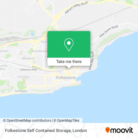 Folkestone Self Contained Storage map